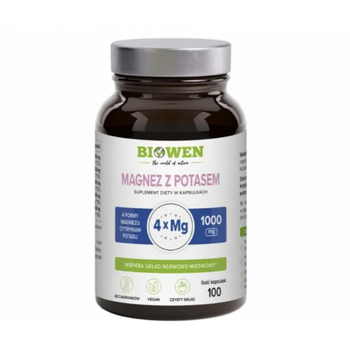 Magnez z Potasem Biowen, 100 kapsułek