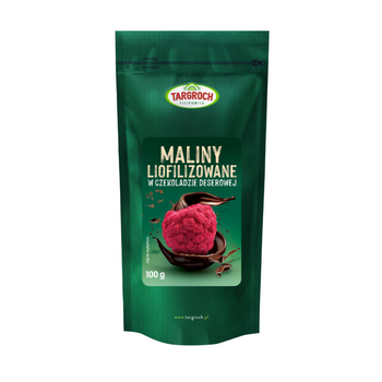Malina liofilizowana w czekoladzie deserowej Targroch, 100g