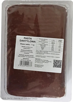 Pasta daktylowa Targroch 1000 g.