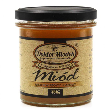 Miód Wielokwiatowy Łąkowy Doktor Miodek, 400g