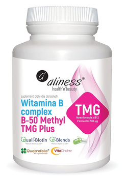 Witamina B50 Methyl TMG Plus Vege Aliness, 100 kaps.