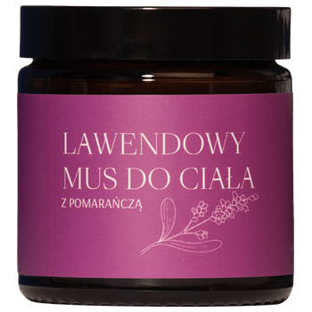 Lawendowy mus do ciała z pomarańczą Mglife, 120ml