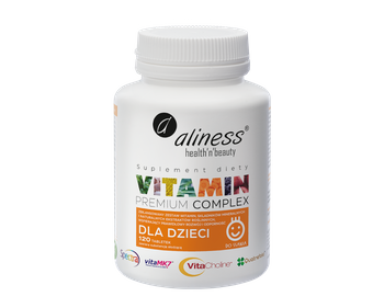 Premium Vit. Complex dla dzieci tabletki do ssania Aliness, 120 tabl.