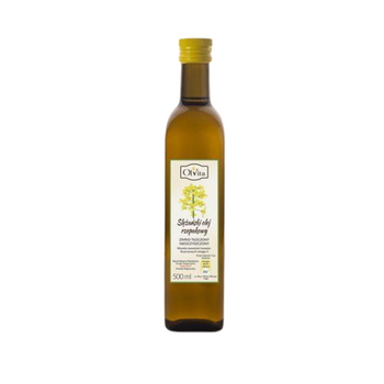 Ślężański olej rzepakowy zimnotłoczony Olvita, 500 ml