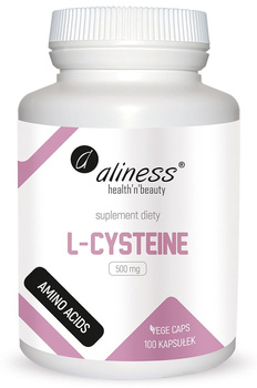 L-Cysteine 500 mg Vege Aliness, 100 kaps.