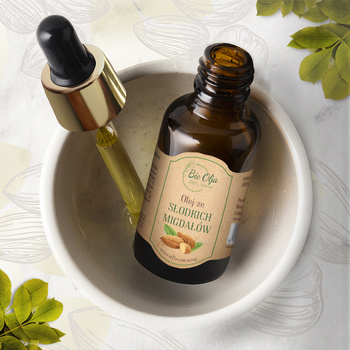 Olej ze słodkich migdałów - zimnotłoczony, nierafinowany BioOlja, 50ml