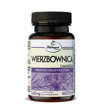 Wierzbownica z magnezem Herbapol Kraków, 60 kapsułek