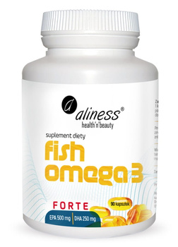 Fish Omega 3 FORTE 500/250mg Aliness, 90 kaps.