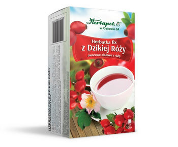 Herbatka Fix z DZIKIEJ RÓŻY Herbapol Kraków, 20x2g