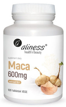 Maca ekstrakt 10:1 600mg Vege Aliness, 100 tab.