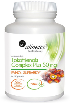Tokotrienols Complex Plus 50 mg Aliness, 60 kaps.