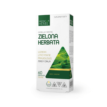 Zielona Herbata Medica Herbs 60 kaps – metabolizm i energia | NaturSZOP