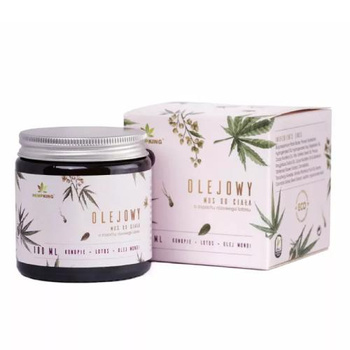 Olejowy mus konopny do ciała o zapachu różowego lotosu Biowen, 100ml