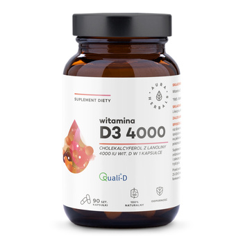 Witamina D3 4000 IU Aura Herbals, 90 szt.