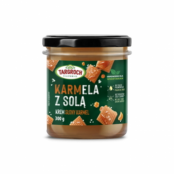 Krem KARMELA Z SOLĄ o smaku słonego karmelu Targroch, 300g