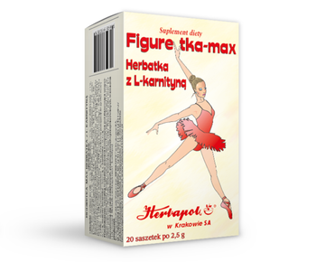 Herbatka FIGURETKA MAX z L-Karnityną, 20 saszetek, Herbapol Kraków