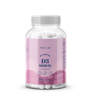 Witamina D3 4000 IU Pure Lab, 240 kaps.