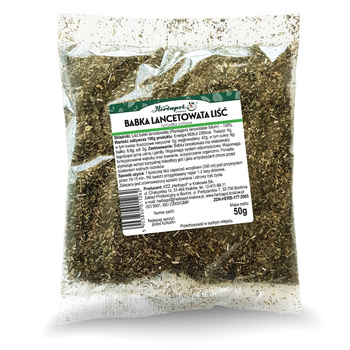 BABKA LANCETOWATA Liść Herbapol Kraków, 50 g.