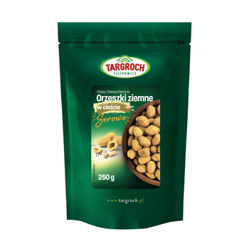 Orzechy ziemne w cieście o smaku serowym Targroch, 250g Krótki termin: 08,10,2025