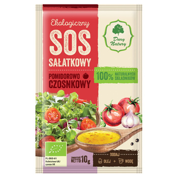 Sos sałatkowy pomidorowo-czosnkowy EKO Dary Natury, 10g