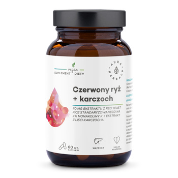 Czerwony ryż + karczoch Aura Herbals, 60 szt.