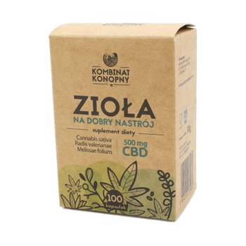 Zioła na dobry nastrój Kombinat Konopny, 100 kaps.