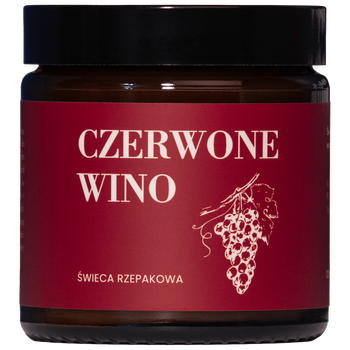 Świeca czerwone wino Mglife, 120ml