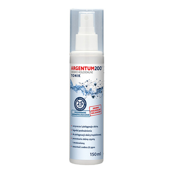 Srebro Koloidalne 25 ppm, Argentum200, aerozol Aura Herbals, 150 ml