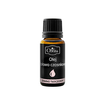 Mini olej ziołowo-czosnkowy zimnotłoczony Olvita, 10 ml