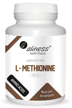 L-Methionine 500 mg Vege Aliness, 100 kaps.
