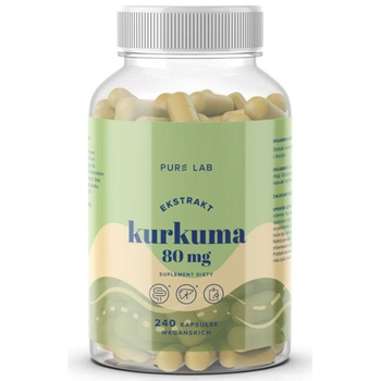 Kurkuma 80 mg Pure Lab, 240 kaps. Krótki termin: 18,01,2026