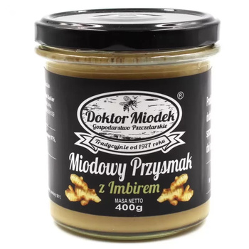 Miodowy przysmak z imbirem Doktor Miodek 400 g – odporność | NaturSZOP