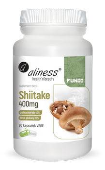 Shiitake ekstr40/20 400mg Aliness, 90 kaps.
