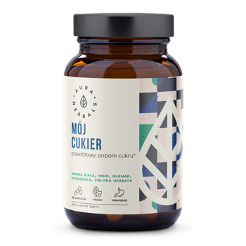 Mój Cukier, Prawidłowy Poziom Cukru Aura Herbals, 60 szt.