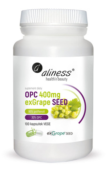 OPC exGrapeSeeds 400 mg Vege Aliness, 100 kaps.