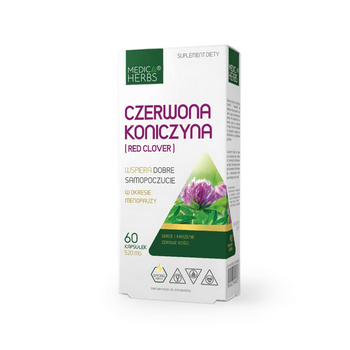Czerwona Koniczyna Medica Herbs, 60 kapsułek.