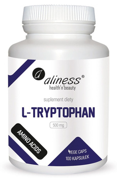 L-Tryptophan 500 mg  Vege Aliness, 100 kaps.