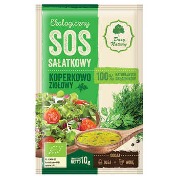 Sos sałatowy koperkowo-ziołowy EKO Dary Natury, 10g