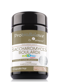 Saccharomyces Boualardii 5mld/250mg Vege ProbioBalance Aliness, 30 kaps.