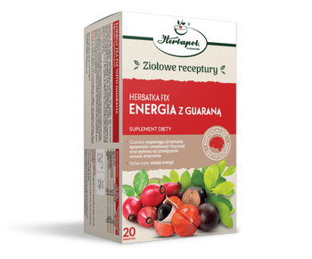 Herbatka fix Energia Z Guaraną Herbapol Kraków, 20x3g