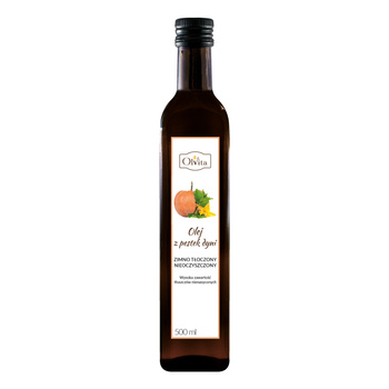 Olej z pestek dyni zimnotłoczony Olvita, 500 ml