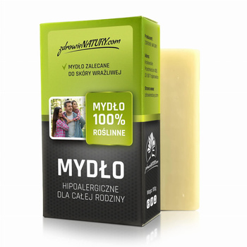 Mydło hipoalergiczne dla całej rodziny 100% naturalne Zdrowie Natury, 100 g
