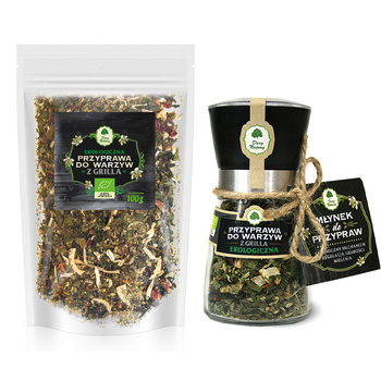 Zestaw grillowy - przyprawa do warzyw z grilla Dary Natury, 50g + 100g