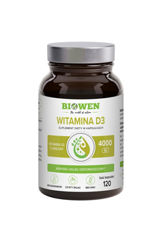 Witamina D3 Biowen, 120 kapsułek