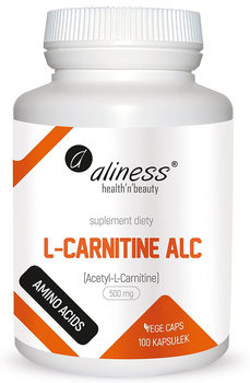 L-Carnityne ALC 500 mg Vege Aliness, 100 kaps.