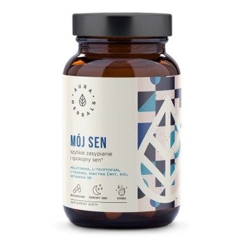 Mój Sen, Szybkie Zasypianie i Spokojny Sen Aura Herbals, 60 szt.