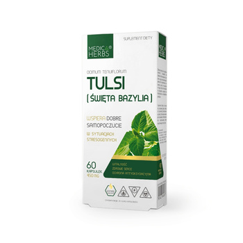 Tulsi (Święta Bazylia) 60 kapsułek – naturalny suplement | Medica Herbs