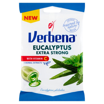 Cukierki eukaliptus extra strong Verbena, 60g