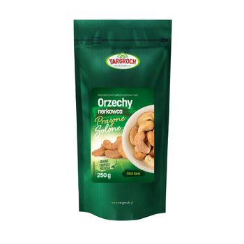 Orzechy nerkowca - prażone solone Targroch, 250g Krótki termin: