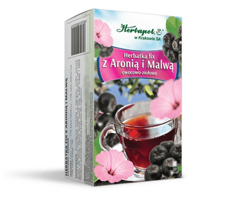 Herbatka Z ARONIĄ I MALWĄ Herbapol Kraków 20x3g